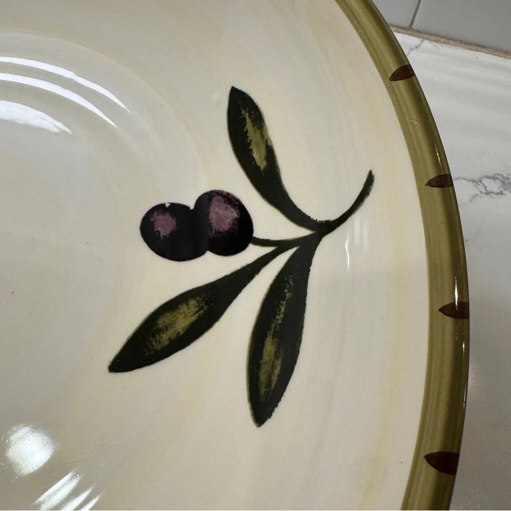 Williams Sonoma Liguria Olive Pasta Serving Bowl 13